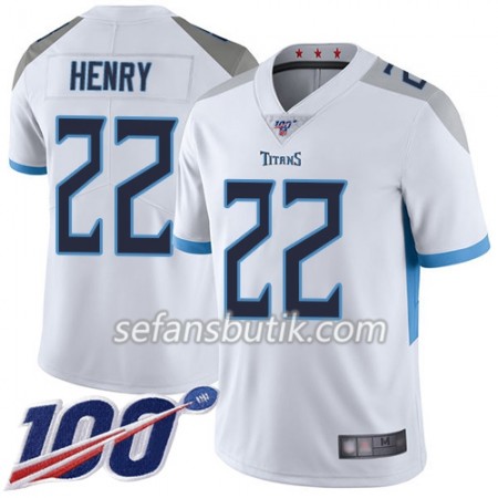 Tennessee Titans Tröjor Derrick Henry 22 Nike Vit 100th - Herr
